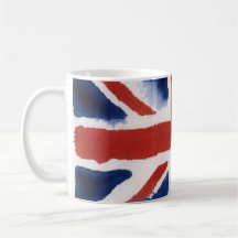 Caneca de café com a bandeira do Reino Unido