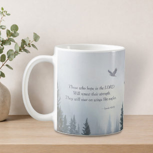 Caneca de Café com a Escritura das Asas de Águia I