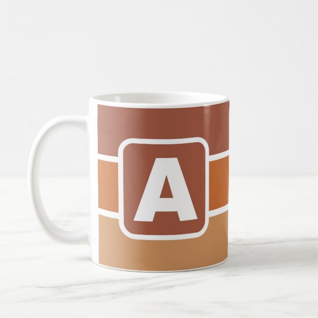 Caneca de Café com a Letra A (Seu Nome) (Esquerda)