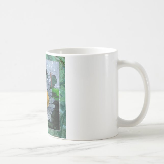 Caneca de café com abelha e flor (Direita)