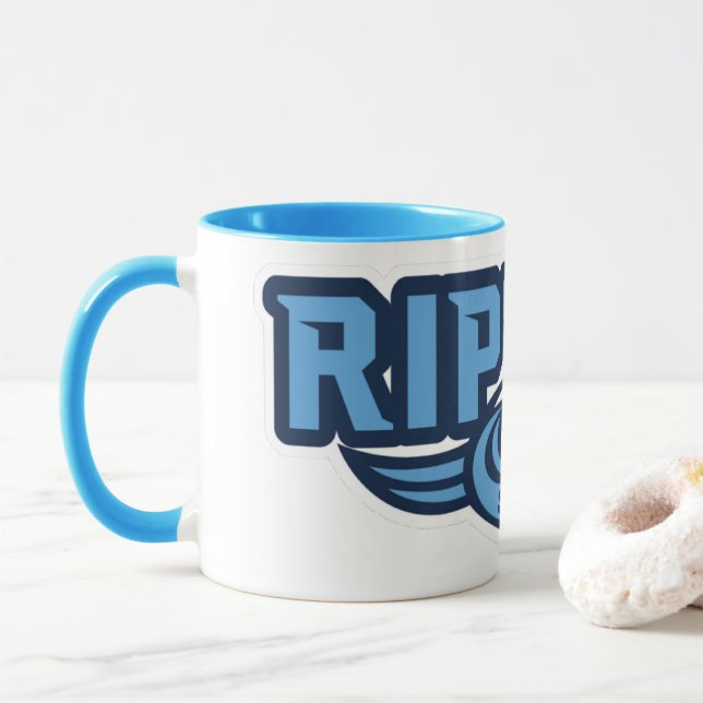 Caneca de café com acento colorido (Com Donut)