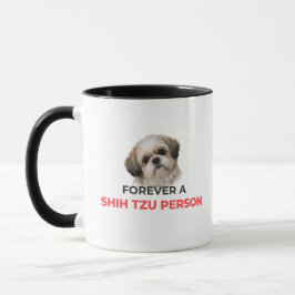 Caneca de Café com Acento para Pessoa de Shih Tzu