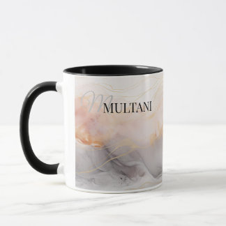 Caneca de café com álcool abstrato personalizável