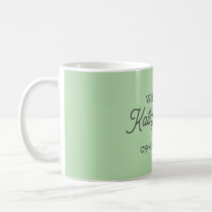 Caneca De Café Com amor adicionar nome do casal casamento simples