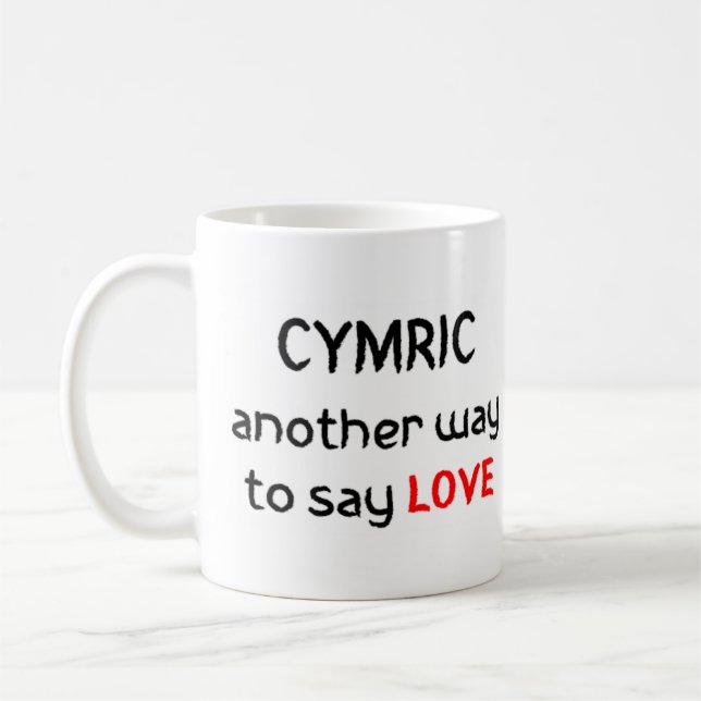 caneca de café com amor cimático (Esquerda)