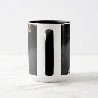 Caneca de Café com Arte de Caneta Tinteiro de Luxo
