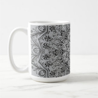 Caneca de Café com Arte de Mandala Boêmia
