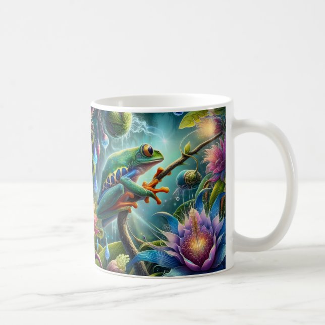 Caneca de Café com Arte de Sapo (Direita)