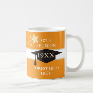 Caneca de café com as cores da escola da reunião d