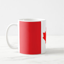 Caneca de Café com Bandeira do Canadá