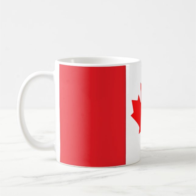 Caneca de Café com Bandeira do Canadá (Esquerda)