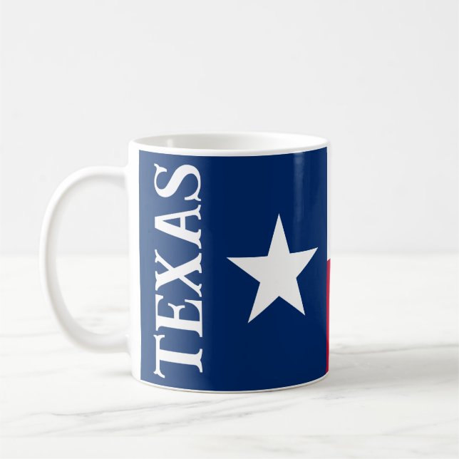 Caneca de café com bandeira do Texas (Esquerda)