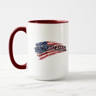 Caneca de Café com Bandeira dos EUA Vintage