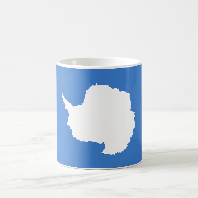 Caneca de Café com Bandeira Patriótica da Antártid (Centro)