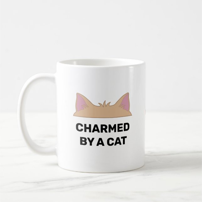 Caneca de café com Cabeça de Gato e Citação Divert (Esquerda)