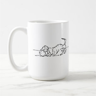 Caneca de Café com Cachorro Salsicha em Desenho En