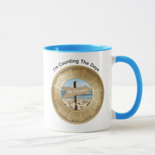 Caneca de Café com Calendário de Aposentadoria 202