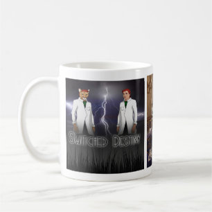 Caneca de café com capa do livro Switched Destinie