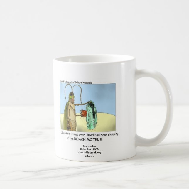 Caneca de Café com Cartoon Divertido da Armadilha  (Direita)