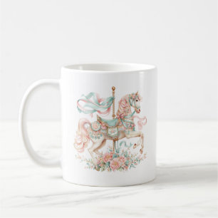 Caneca de Café com Cavalo de Carrossel