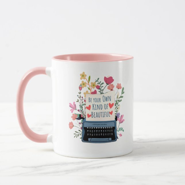 Caneca de Café com Citação de Amor Próprio  (Esquerda)