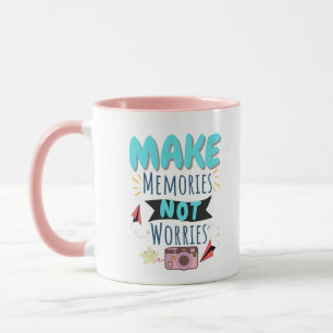 Caneca de café com citação de fotografia estética