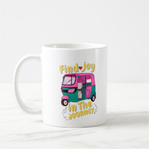 Caneca de Café com Citação de Viagem