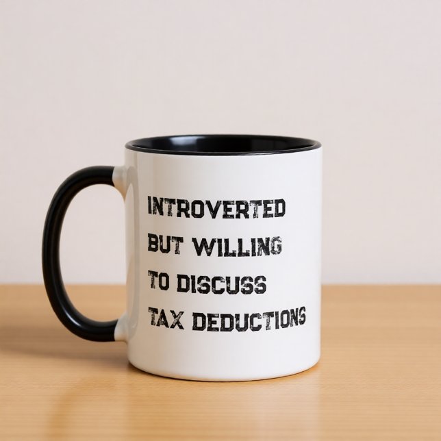 Caneca de Café com Citação Divertida para Contador (Criador carregado)