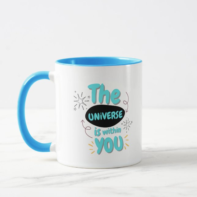 Caneca de café com citação estética (Esquerda)