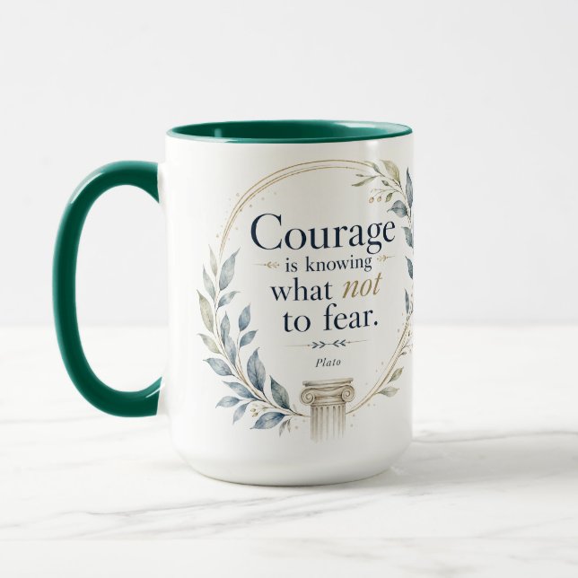 Caneca de Café com Citação Inspiradora (Esquerda)