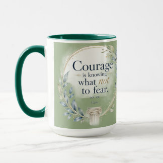 Caneca de Café com Citação Inspiradora de Platão