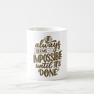 Caneca de Café com Citação Motivacional