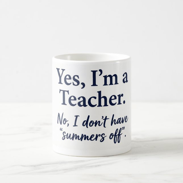 Caneca de Café com Citação Sarcástica "Sem Férias  (Centro)