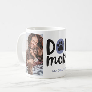 Caneca de Café com Colagem de Fotos de Pegada de P