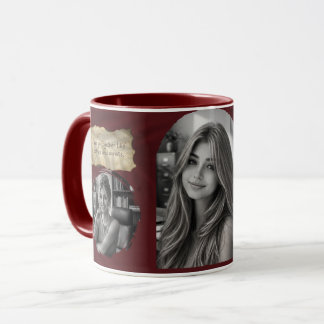 Caneca de Café com Colagem de Fotos Personalizada 