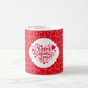 Caneca de Café com Coração de São Valentim
