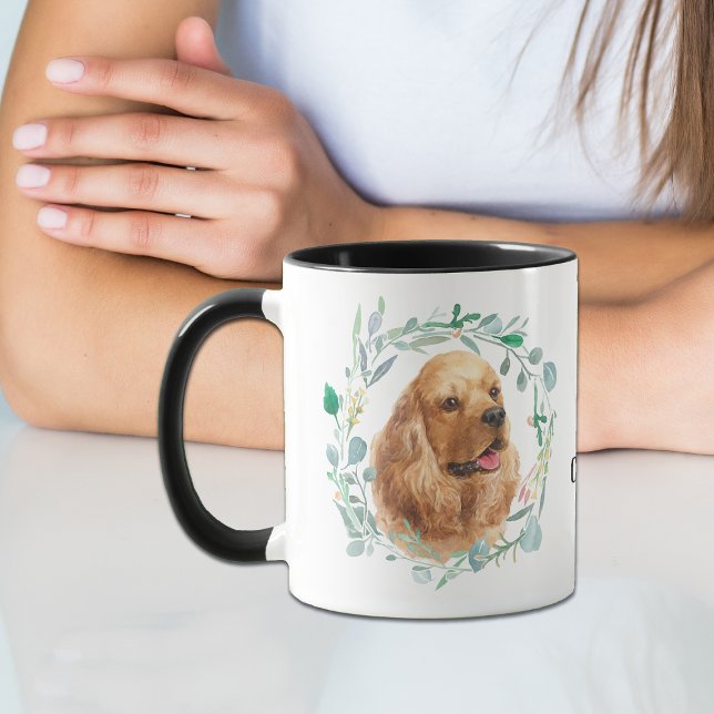 Caneca de Café com Coroa de Amor pelo Cocker Spani (Criador carregado)
