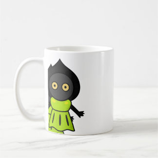 Caneca de Café com Criatura de Sombra Preta Fofa V