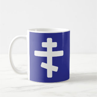 Caneca de Café com Cruz Ortodoxa