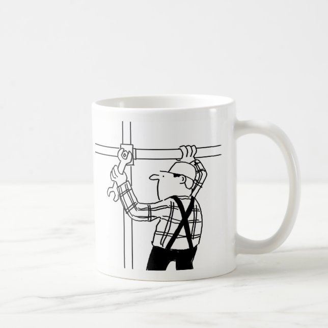Caneca de café com desenho de andaimeiro (Direita)