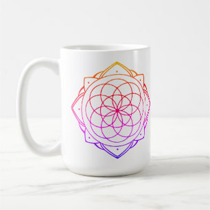 Caneca de Café com Desenho Mandala