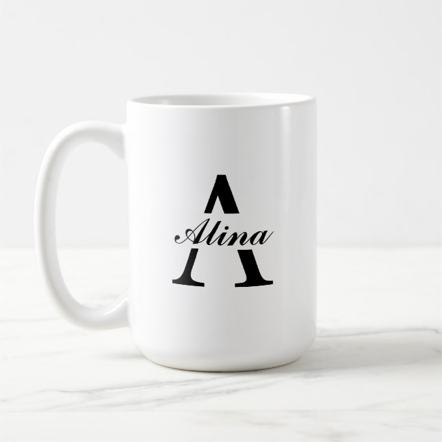 Caneca de Café com Design de Logo Personalizado (Esquerda)