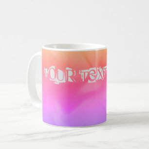 Caneca de café com design de mancha colorida