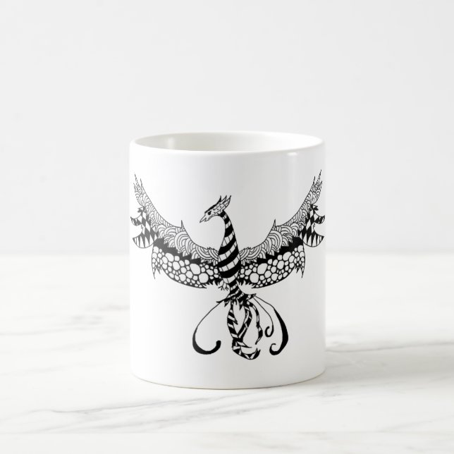 Caneca de café com design de Phoenix (Centro)