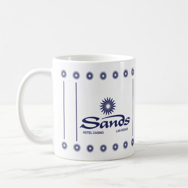 Caneca de café com design estilo Retro Sands Casin (Esquerda)