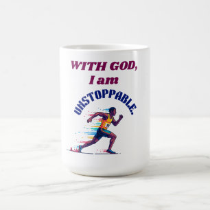 Caneca De Café Com Deus, Eu Sou Imparável