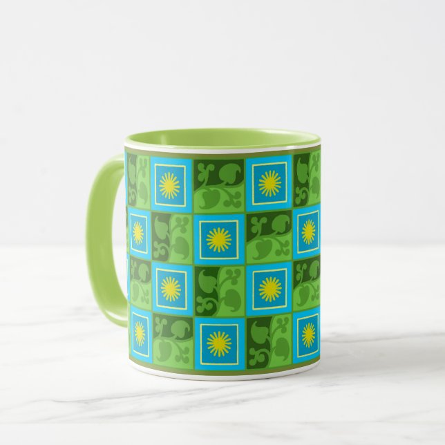 Caneca de Café com Duas Cores Sol e Sombra (Frente Esquerda)