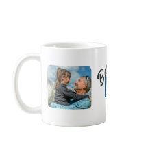 Caneca de Café com Duas Fotos do Melhor Pai Modern