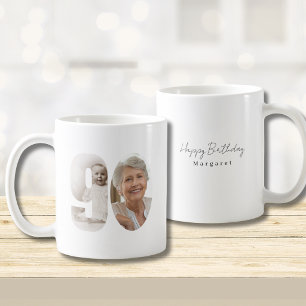 Caneca de Café com Duas Fotos Personalizadas para
