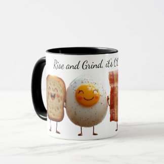 Caneca de café com duas tonalidades e ponta-cabeça